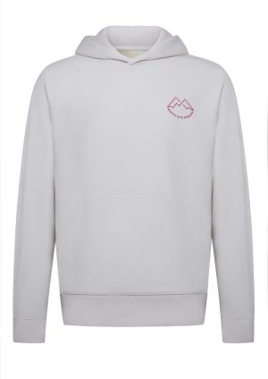 Alpine 390 Hoodie-Off White-Front Alpine 390 Hoodie