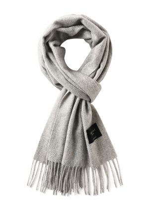 Cashmere scarf-grey Cashmere Scarf