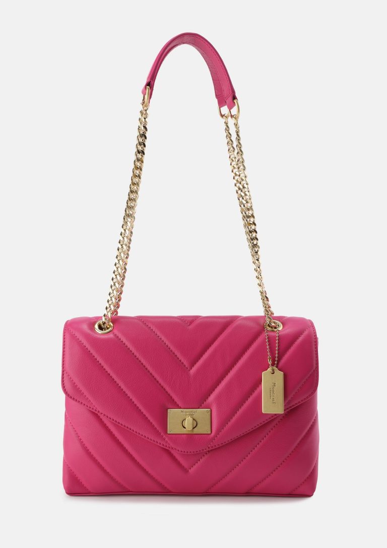 Small Grain Leather Quilted Shoulder and Crossbody Bag Moncrief