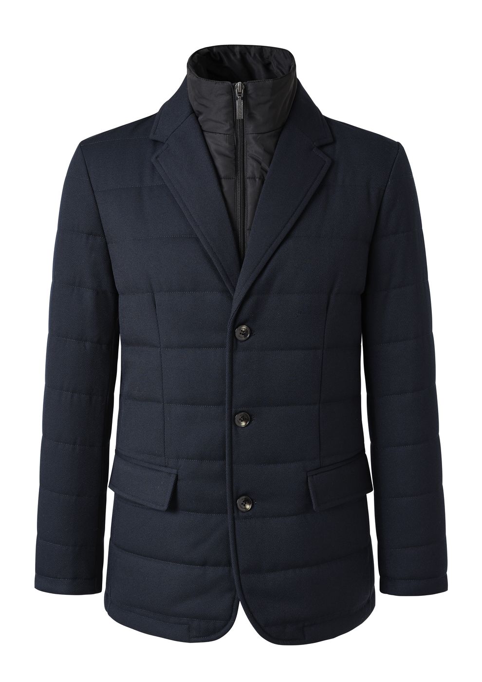 Quilted single breatsed blazer with interal gilet – Moncrief