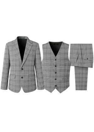 Interlaken Single Breasted Wool Blend 3 Piece Suit