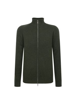 Lambswool FZ Olive Lambswool FZ