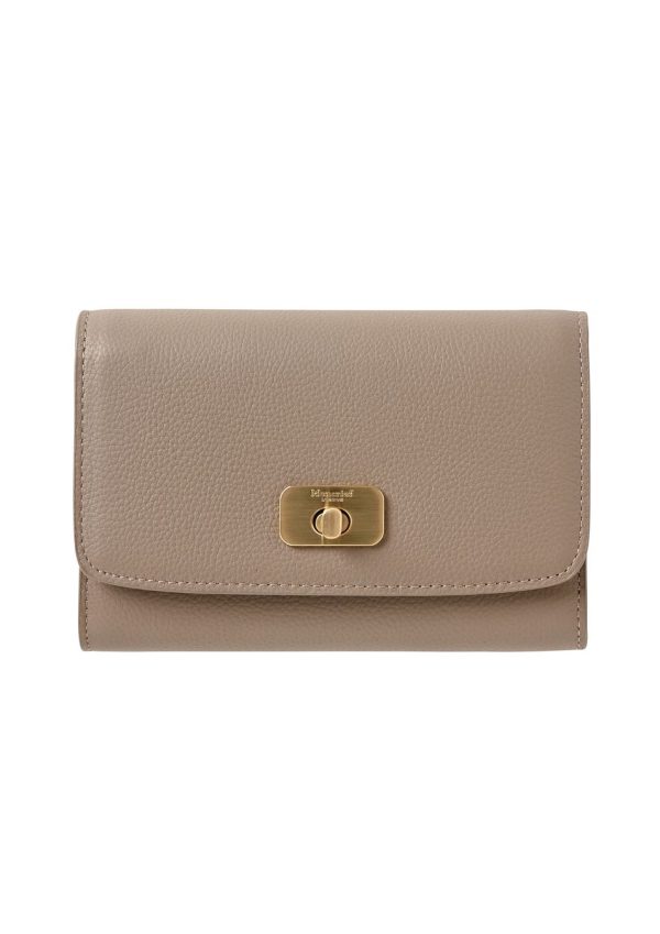 Italian Leather Medium Purse With Clasp