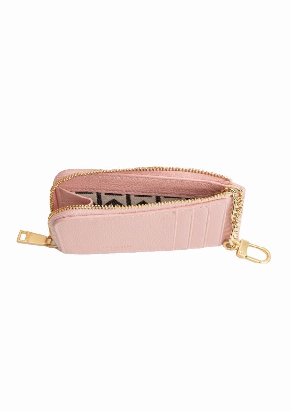 Italian Leather Zip Top Cardholder