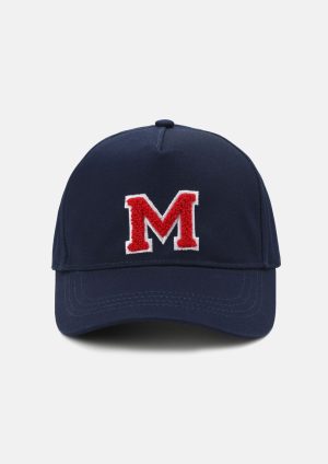 M003 Navy Collegiate Logo Cap