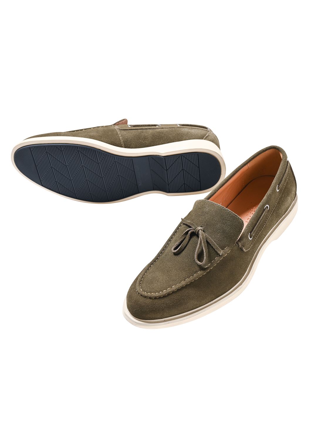 Boat shoes with fashion khakis