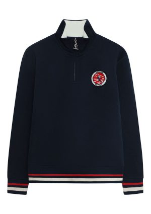 MSK1002 Gstad Q Zip dk navy MSK1002 Gstad Q Zip