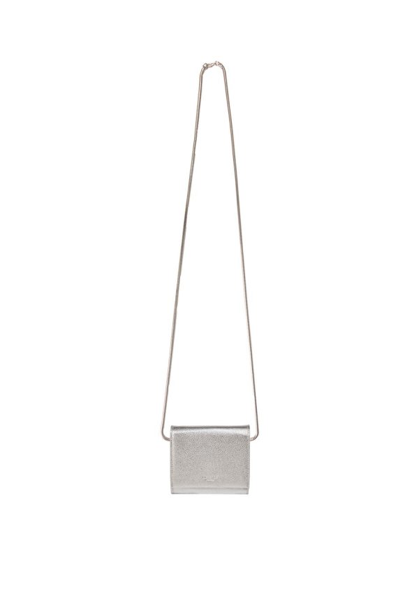 Italian Leather Crossbody Trifold Purse