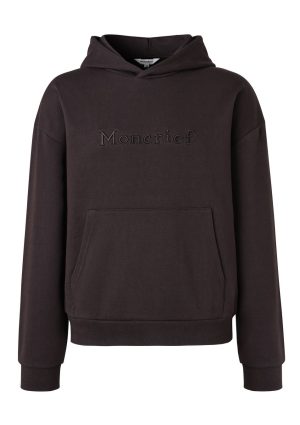 Mon Heavy Logo Hoodie Dk chocolate Heavy Logo Hoodie