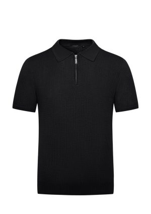 Moncrief Black Andros Zip-Black-Front Andros Zip