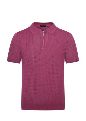 Moncrief Black Andros Zip-Raspberry-Front Andros Zip