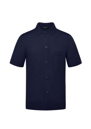 Moncrief Black Convoy Button Through-Navy-Front Convoy Button Through