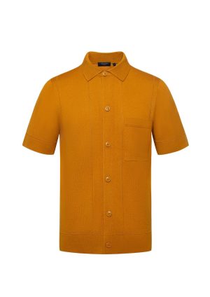 Moncrief Black Convoy Button Through-Super Mustard-Front Convoy Button Through