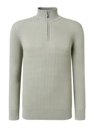Moncrief Black Leece Zip-D Sage Lecce Zip