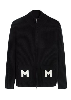 Moncrief Gold Cashmere M Zip Through --Black Cashmere M Zip Through