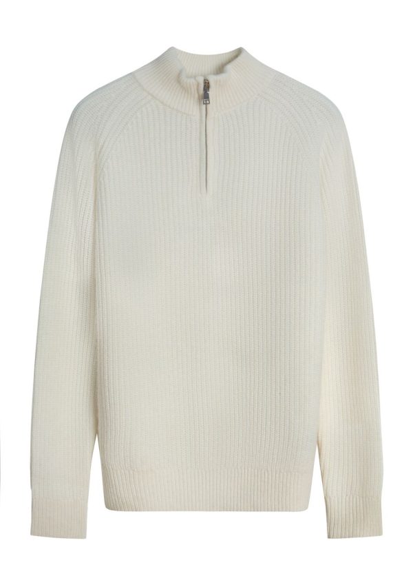 Cashmere Rib Q Zip