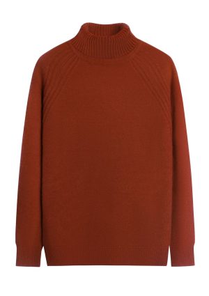Moncrief Gold Cashmere Riskit Roll--Burnt Orange Cashmere Riskit Roll