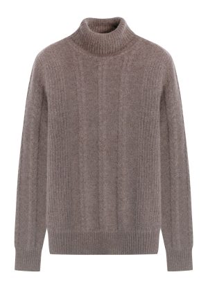 Moncrief Gold Cashmere Waffle Roll--Thorn Melange Cashmere Waffle Roll