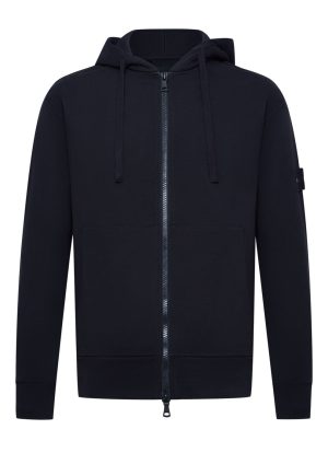Paul 600 Hoodie-Black-Front Paul 600 Zip Hoodie