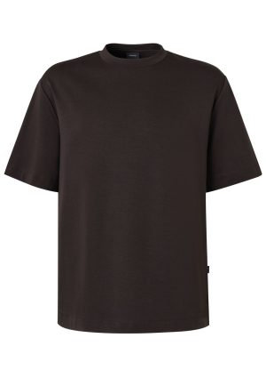 Relaxed Tee-Dk Chocolate-Front Relaxed Tee