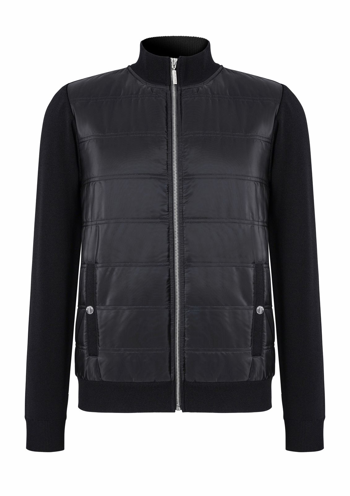 Hybrid Bomber Jacket With Knitted Sleeve – Moncrief