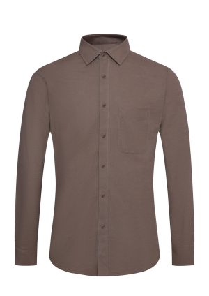 The Linen Shirt-Lt Brown The Linen Shirt