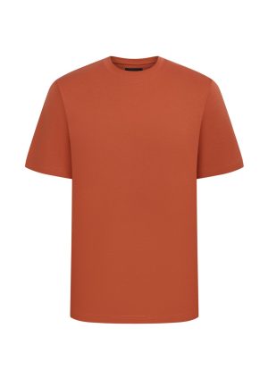 Ultimate Lux Tee-Autumnal 17-1342 TPG-Front Ultimate Lux Tee