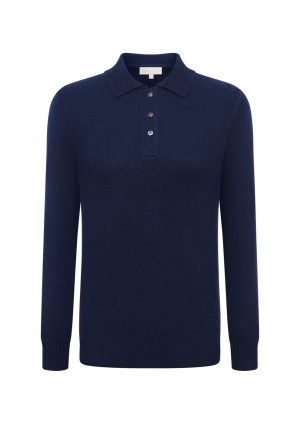 Viola Button Navy Viola Button