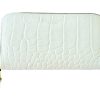 WhitePurse-2 Ladies Zip Around Wallet