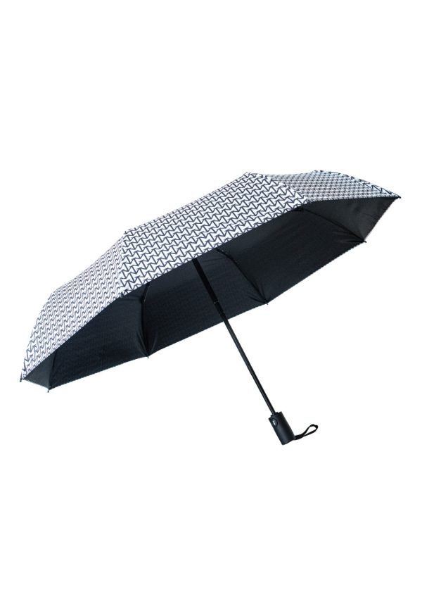 White Monogram Umbrella